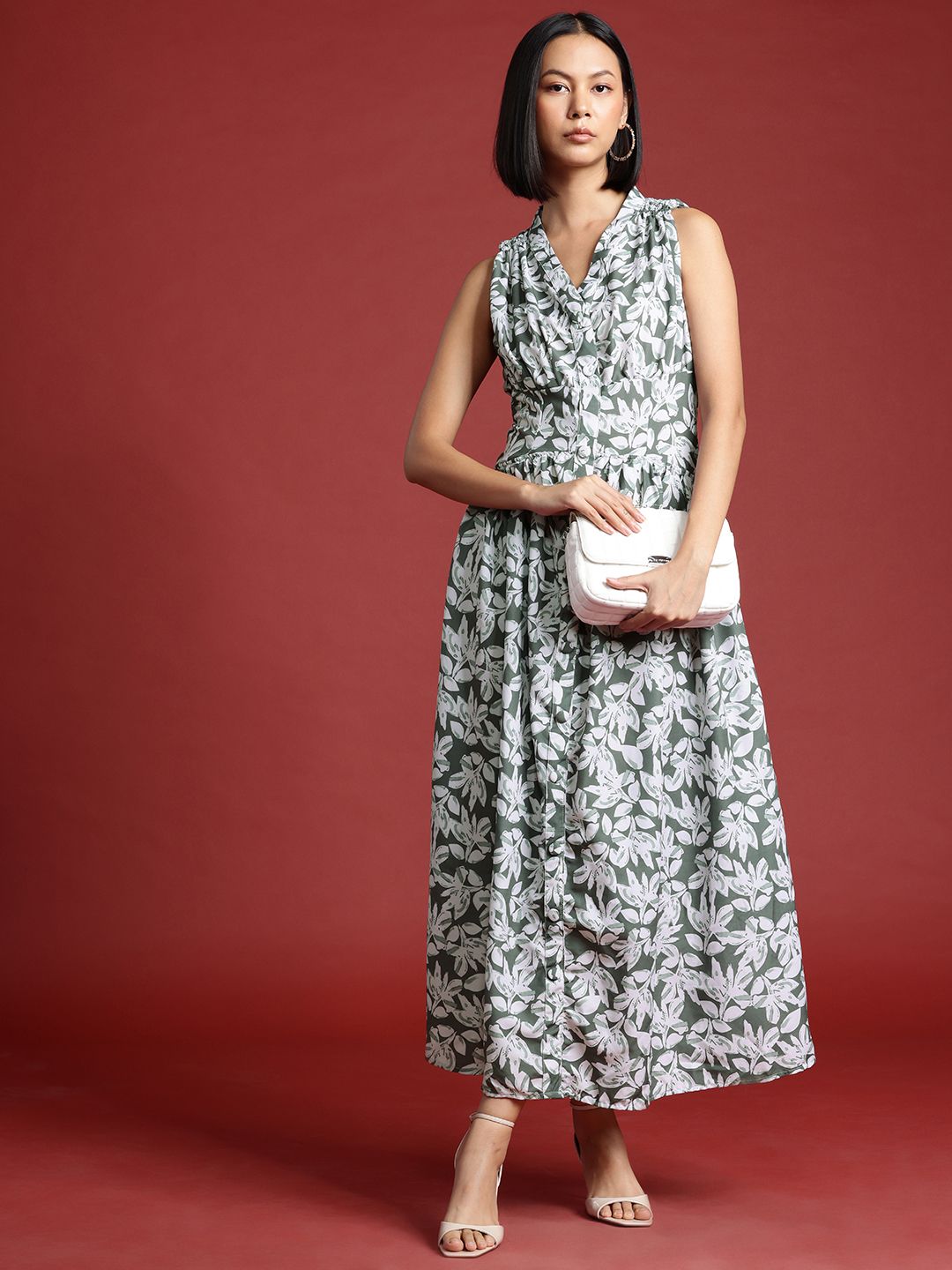 all about you Floral Print Fit & Flare Maxi Dress