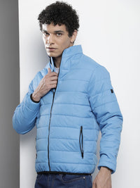 The Indian Garage Co Men Zip-Front Puffer Jacket with Zip Pockets