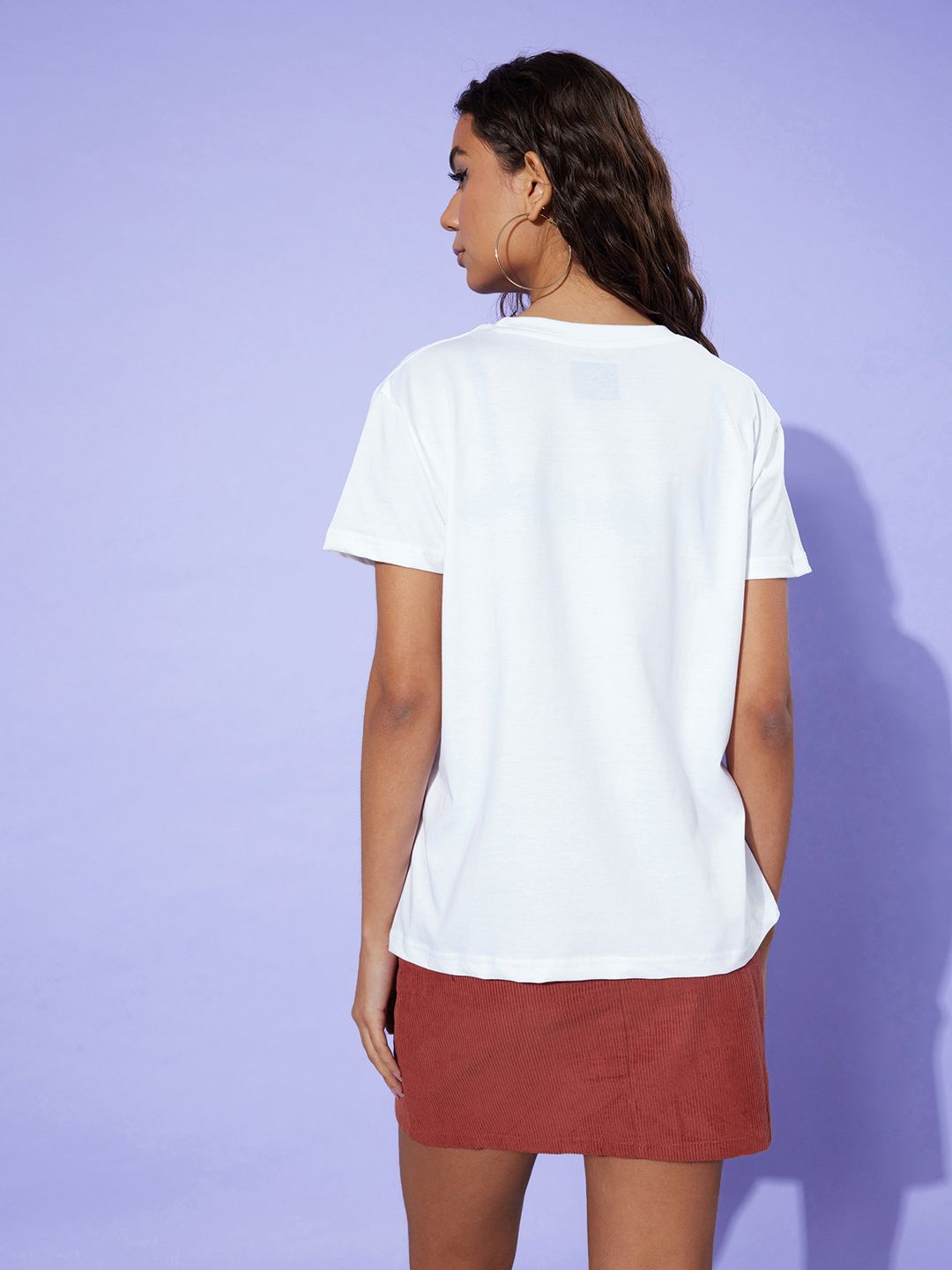 DILLINGER Women Typography Printed Pure Cotton Boxy T-shirt