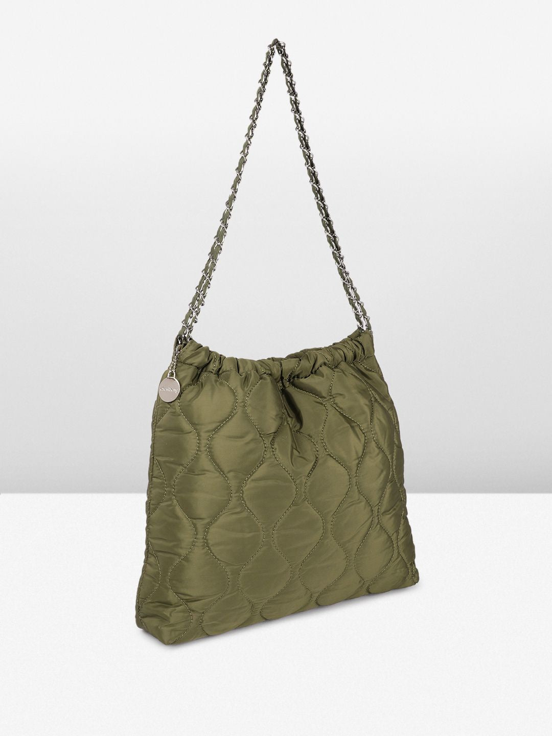 DressBerry Structured Quilted Shoulder Bag with Pouch