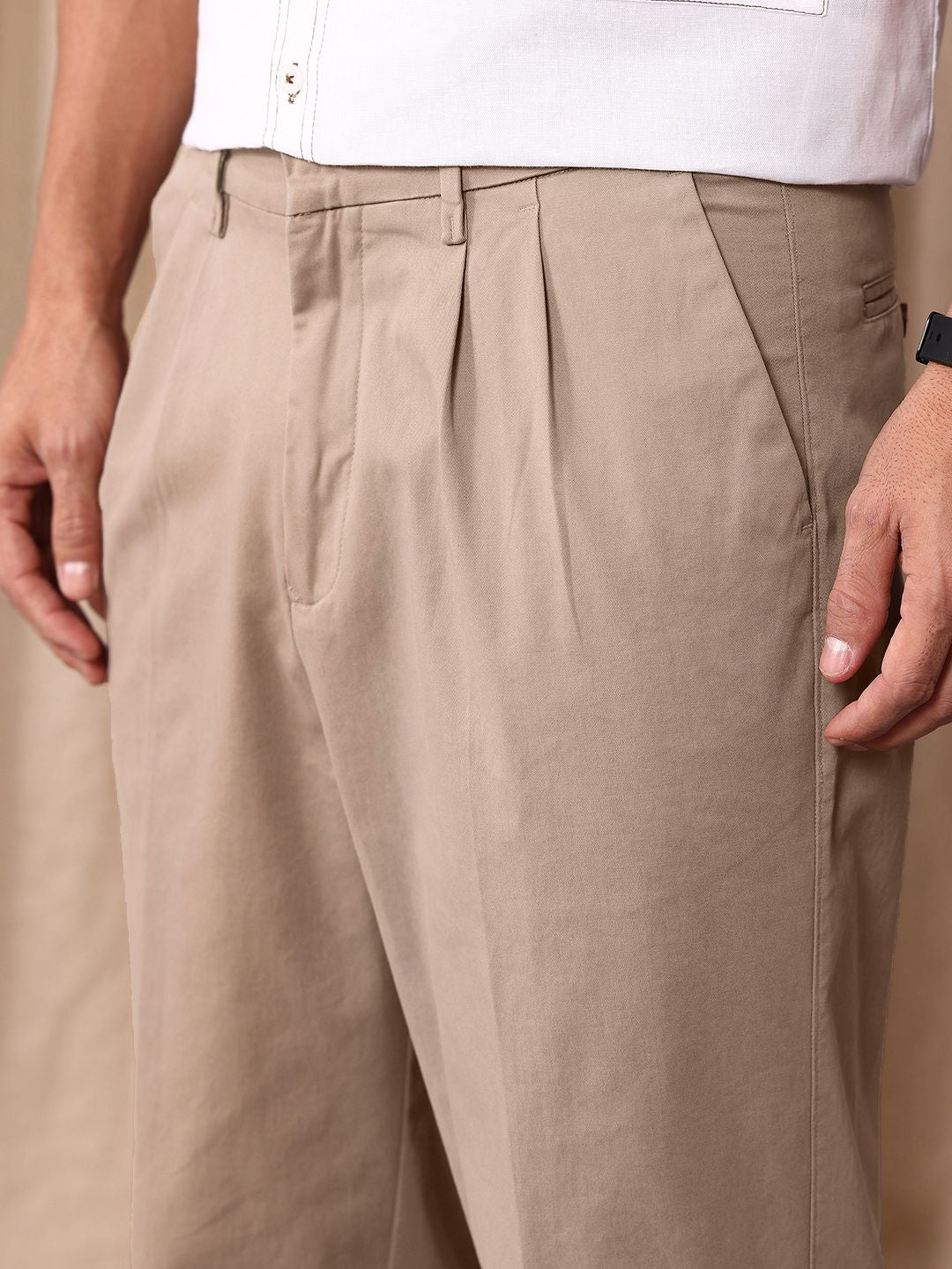 Mr Bowerbird Men Oversized Elephant Ankle Pleated Trousers