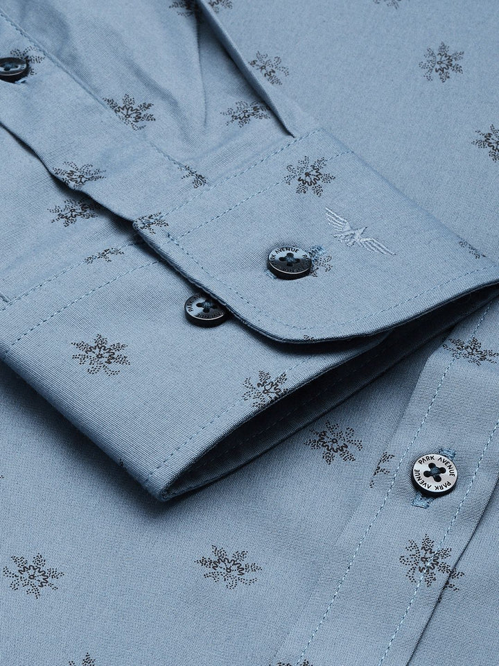 Park Avenue Slim Fit Floral Printed Formal Shirt