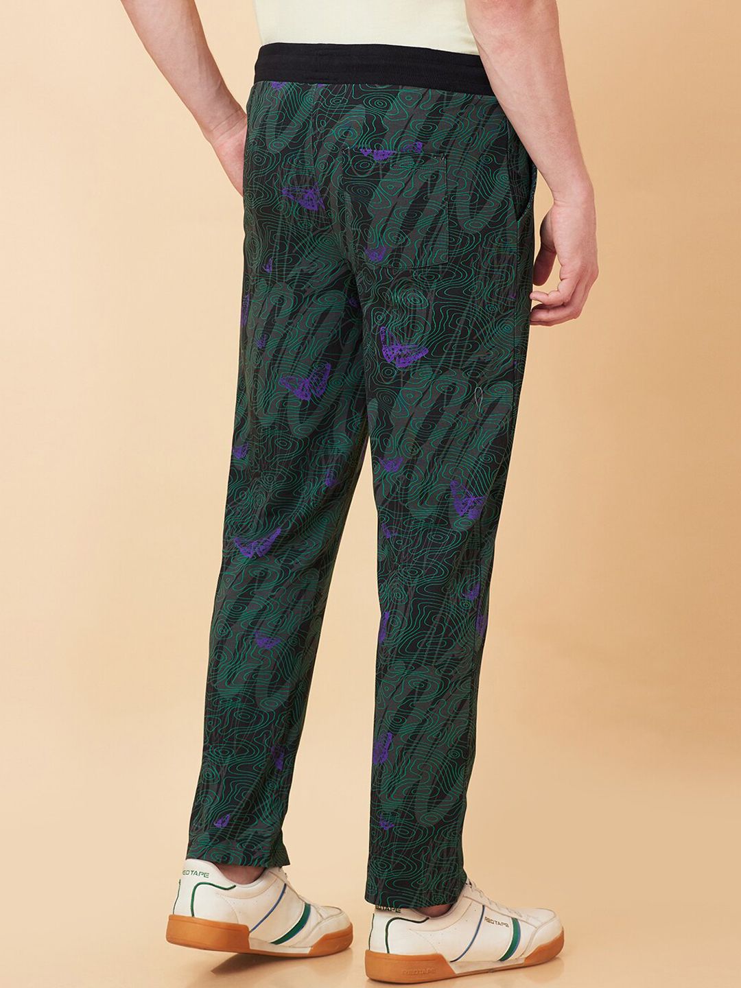 Being Human Men Abstract Printed Regular Fit Track Pants