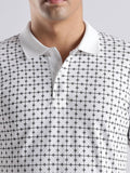 ADRO Men White Cotton Tshirts