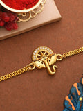 Voylla Gold-Toned Bracelet Style Rakhi