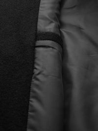 all about you Luxe Collection Women Black Solid Double Breasted Longline Trench Coat