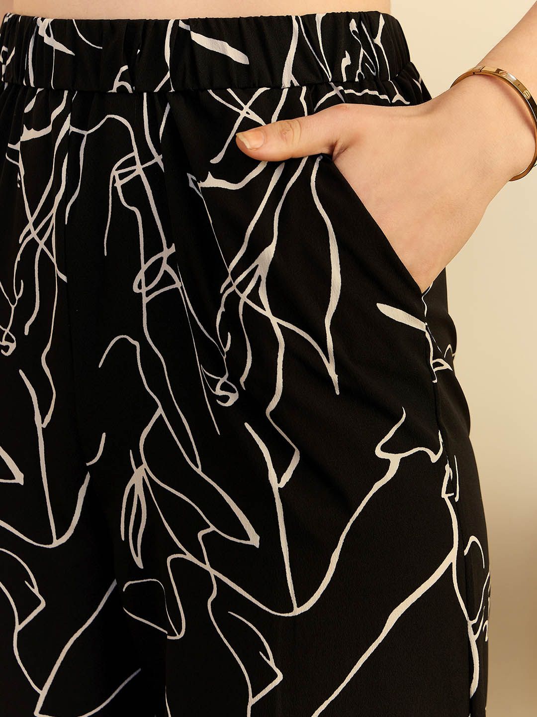 Berrylush Printed Longline Shirt With Trousers Co-Ords