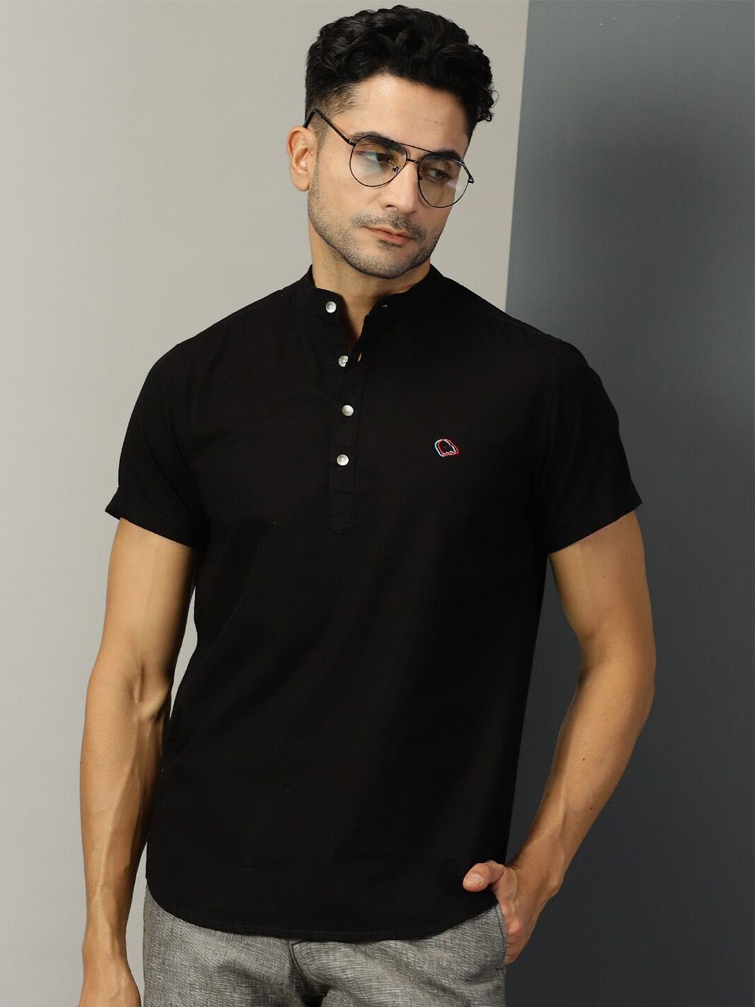 Thomas Scott Classic Band Collar Casual Shirt