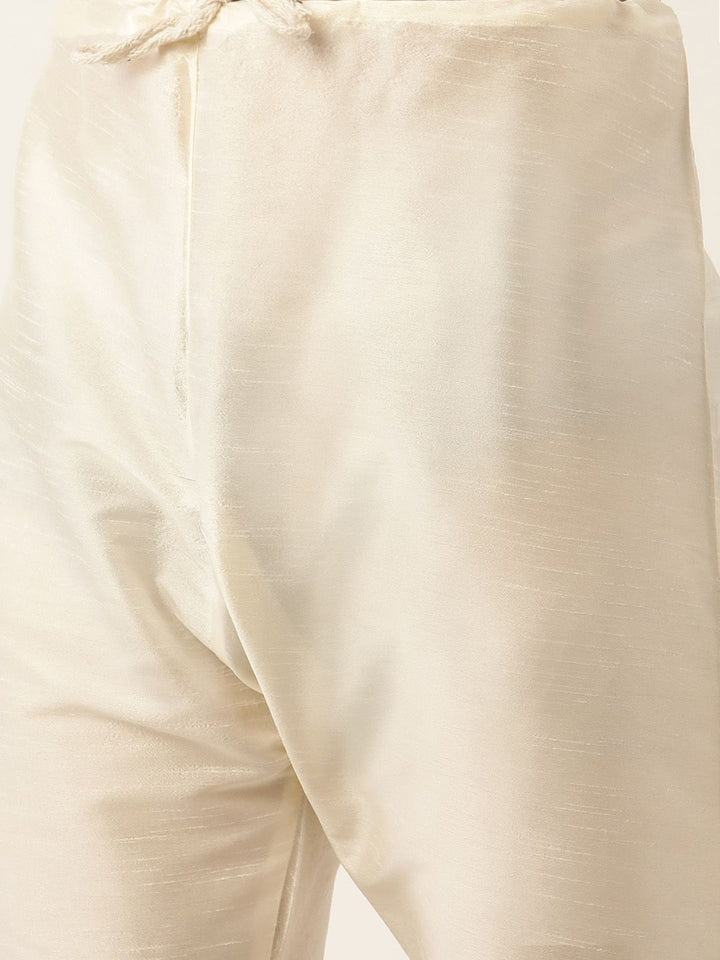 SOJANYA Mandatin Collar Straight Kurta with Churidar With Woven Design Nehru Jacket