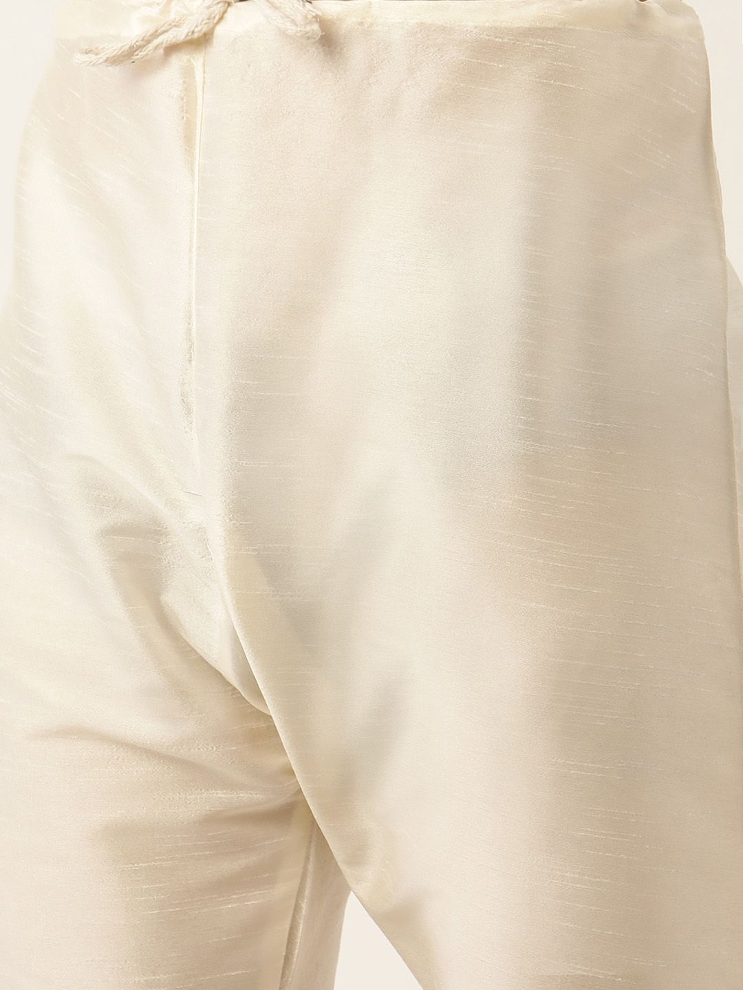 SOJANYA Mandatin Collar Straight Kurta with Churidar With Woven Design Nehru Jacket
