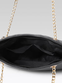 DressBerry Textured Structured Quilted Shoulder Bag