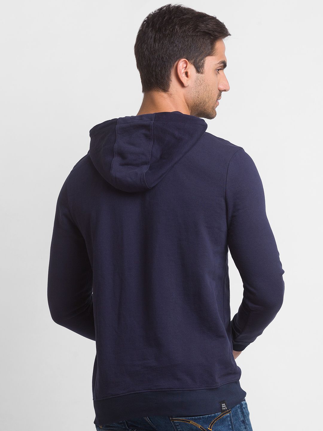 Being Human Men Navy Blue Printed Sweatshirt