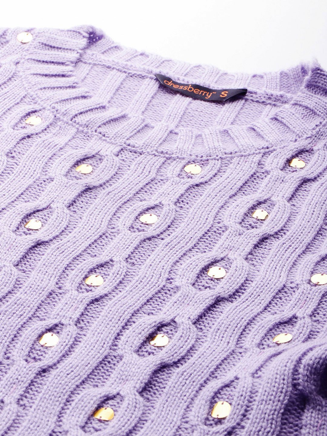 DressBerry Self-Designed Embellished Sweaters