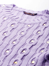 DressBerry Self-Designed Embellished Sweaters