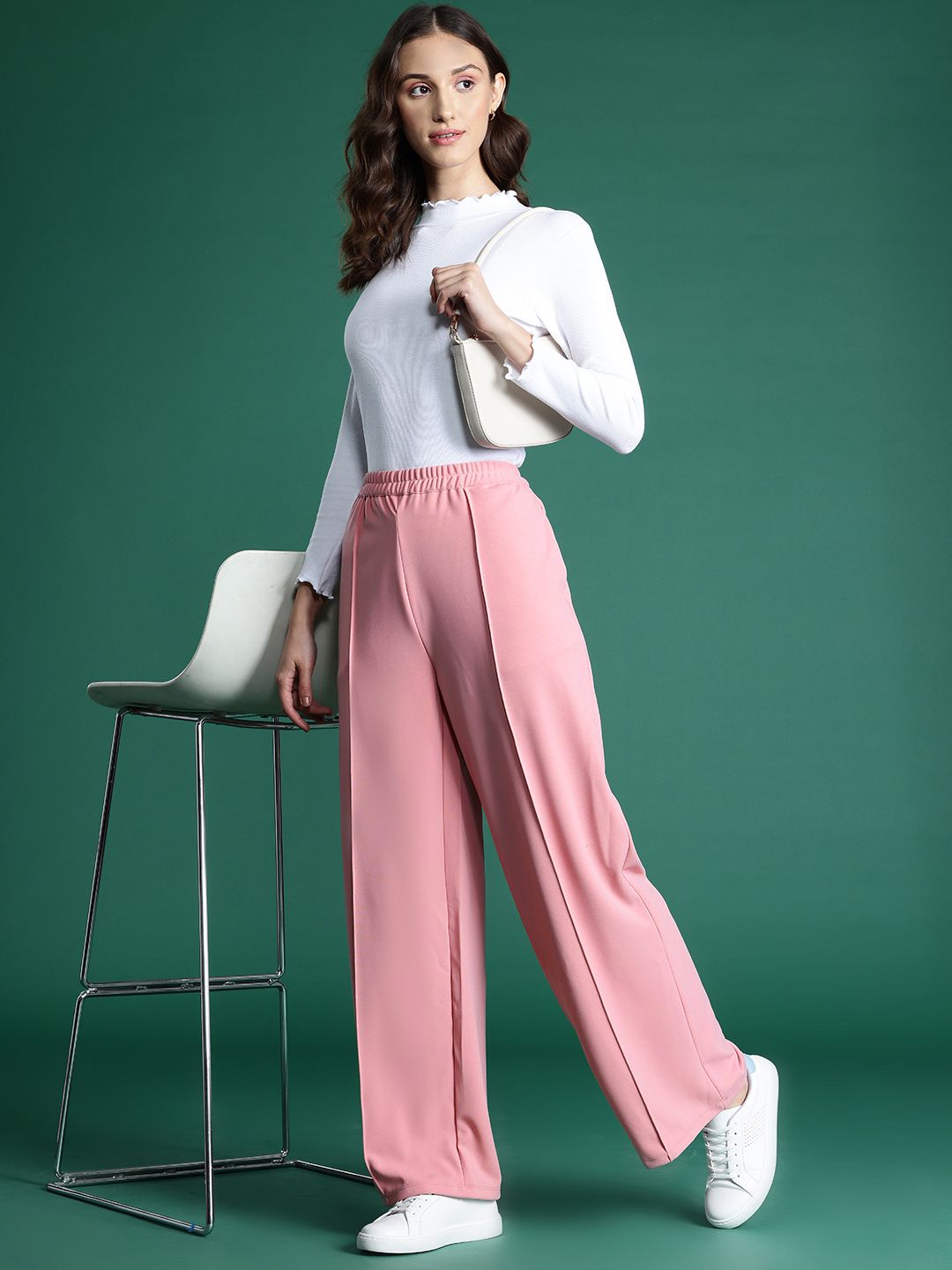 DressBerry Women High-Rise Trousers