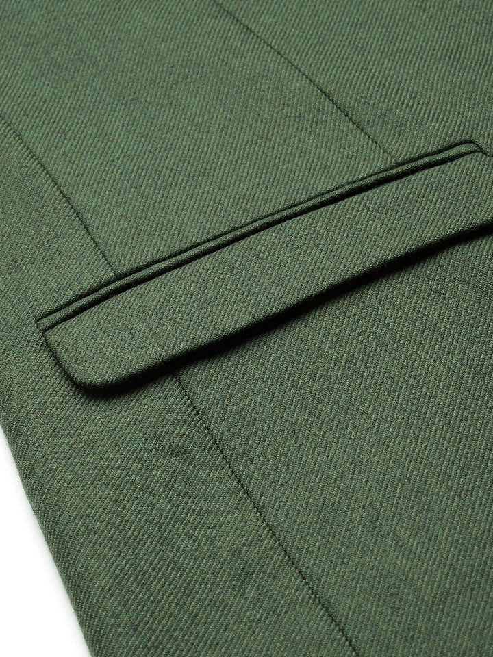 Park Avenue Notched Lapel Collar Single-Breasted Formal Blazer