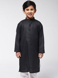 SOJANYA Boys Black Kurta