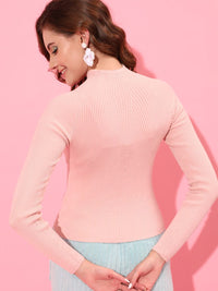 STREET 9 Women Solid Turtle Neck Pullover