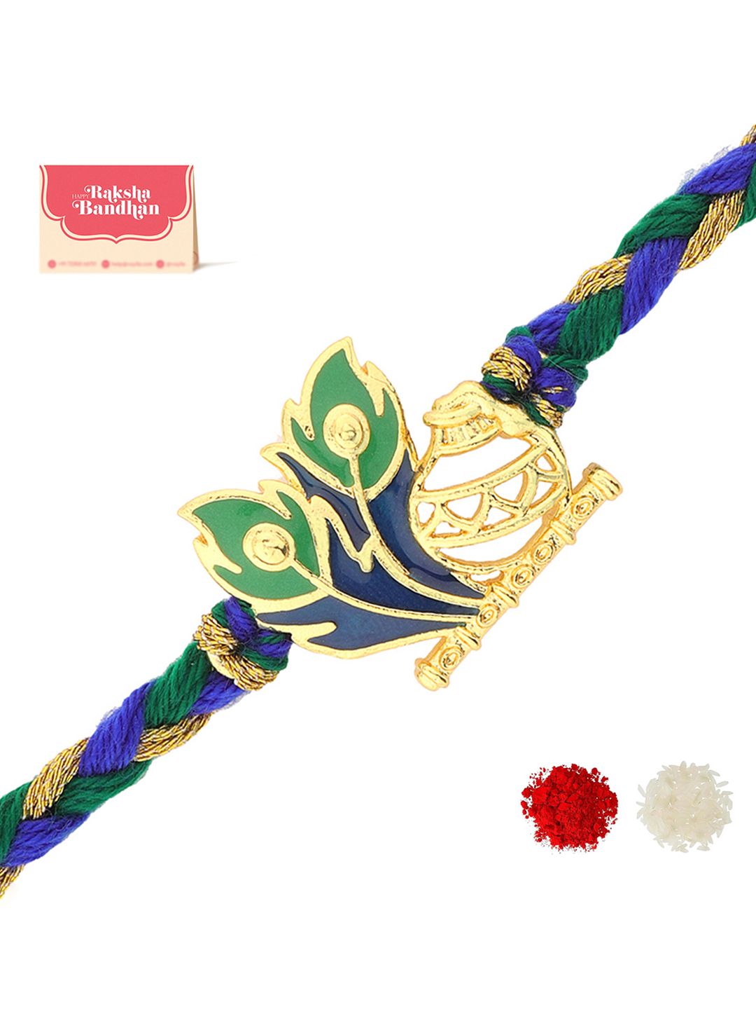 Voylla Natkhat Kanha Leela Reka Bentuk Benang Rakhi