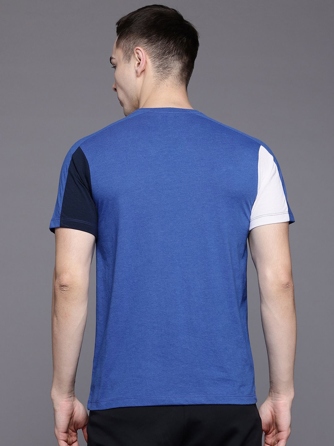 HRX by Hrithik Roshan Typography Colourblocked Lifestyle T-shirt