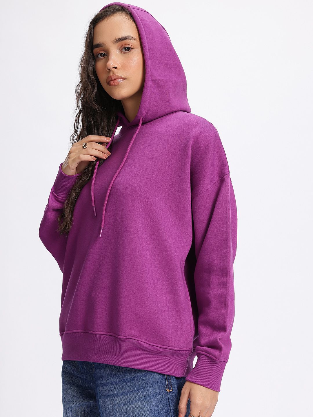 DressBerry Back Printed Hooded Sweatshirt