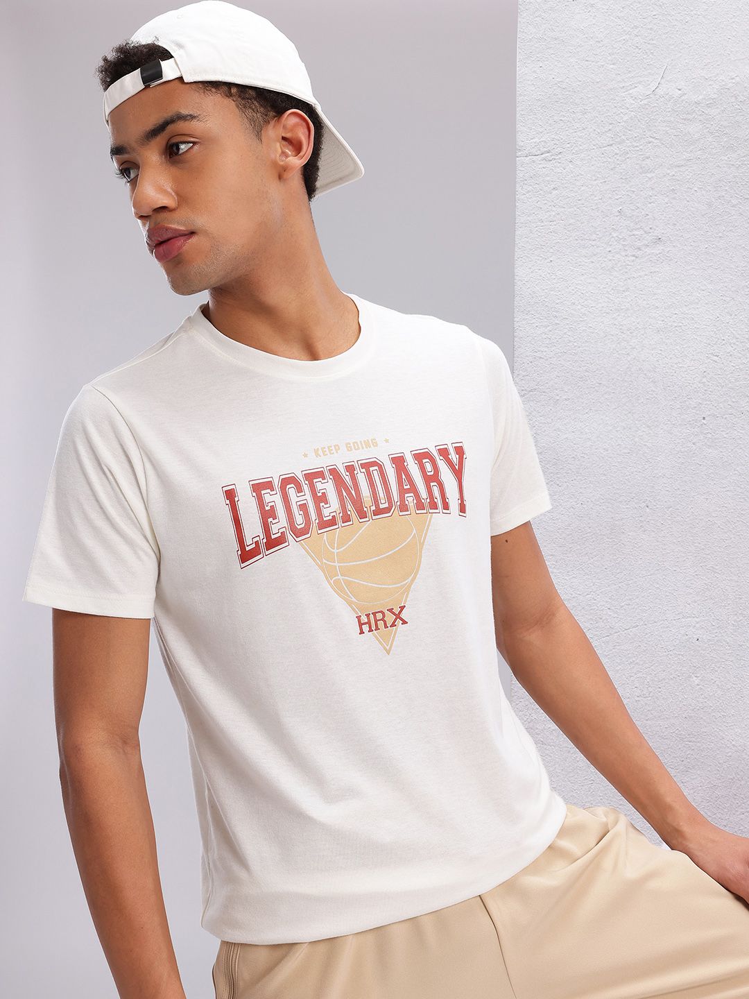 HRX by Hrithik Roshan Typography & Graphic Print Round-Neck Lifestyle T-shirt