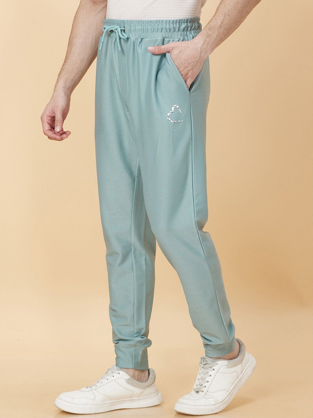 Being Human Men Mid Rise Drawstring Closure Jogger Track Pants