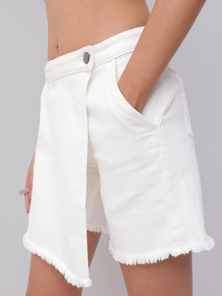 DressBerry Women Overlap Panel Skirted Skorts