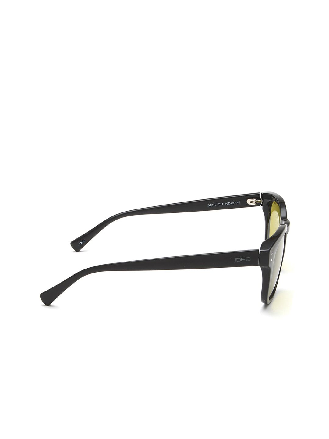 Idee unisex cermin mata hitam persegi dengan lensa terlindung UV