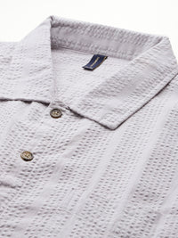 Thomas Scott Men's Plus Size Seersucker Cotton Casual Shirt