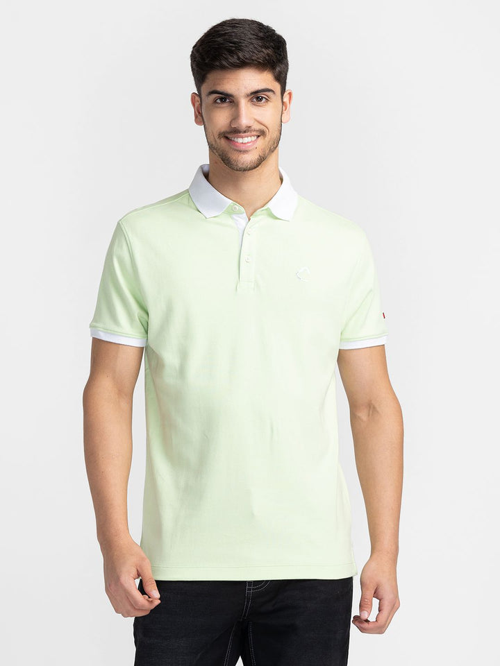 Being Human Polo Collar Pure Cotton T-shirt