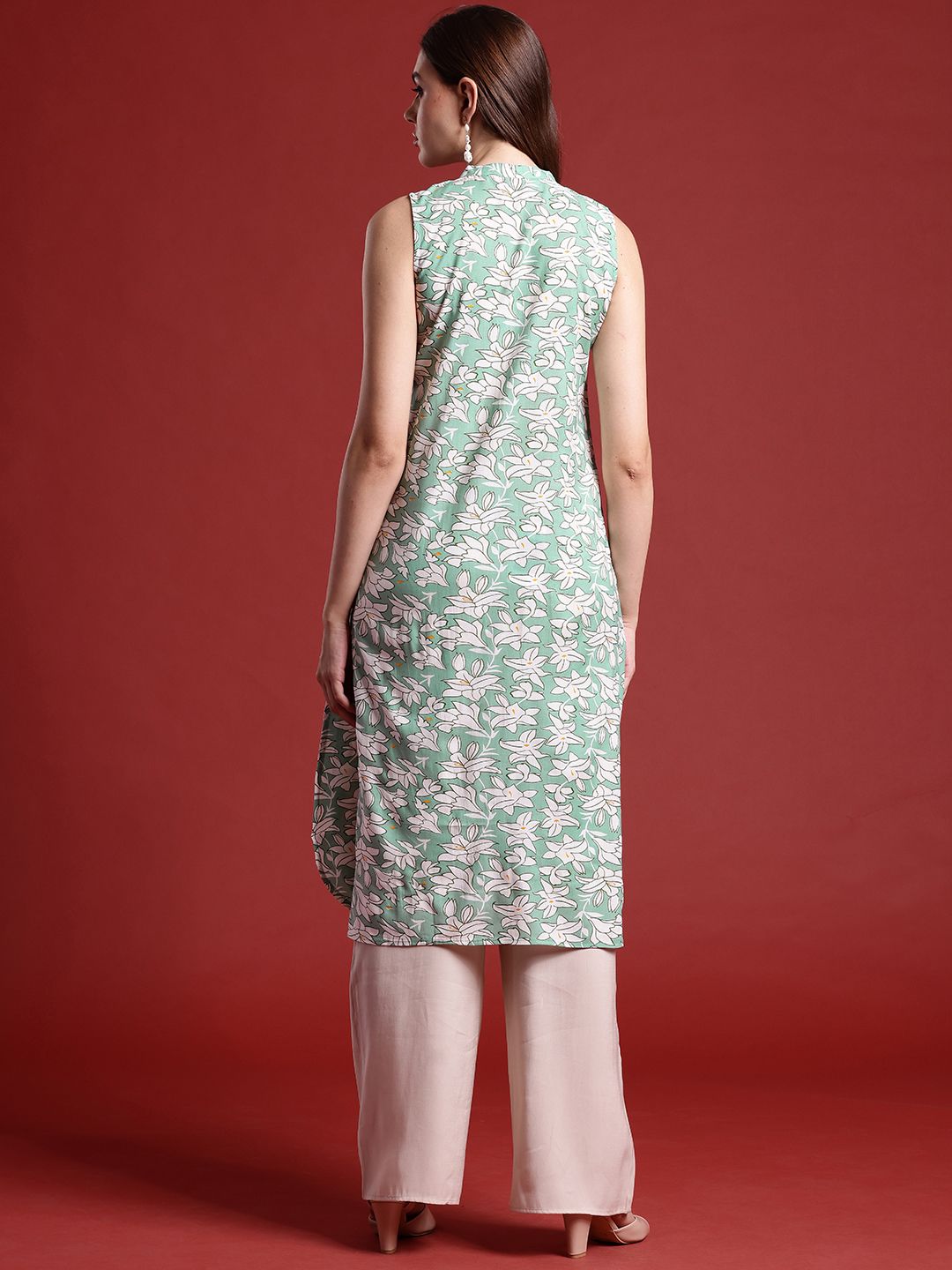all about you Floral Print Straight Kurta