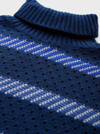 all about you Turtle Neck Striped Sweater