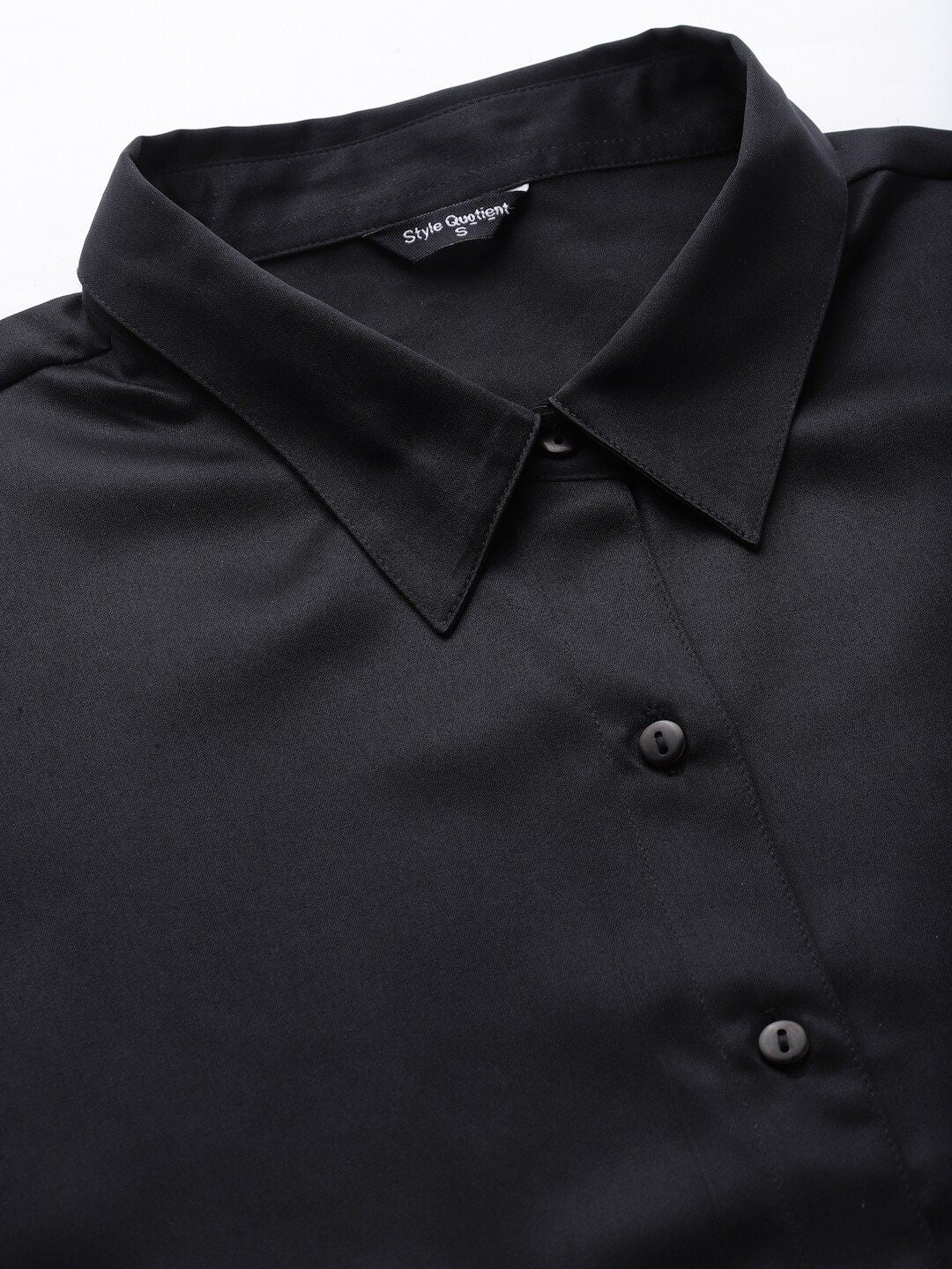 Style Quotient Satin Finish Spread Collar Formal Shirt