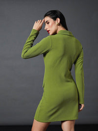 SASSAFRAS worklyf Shawl Collar Blazer Dress