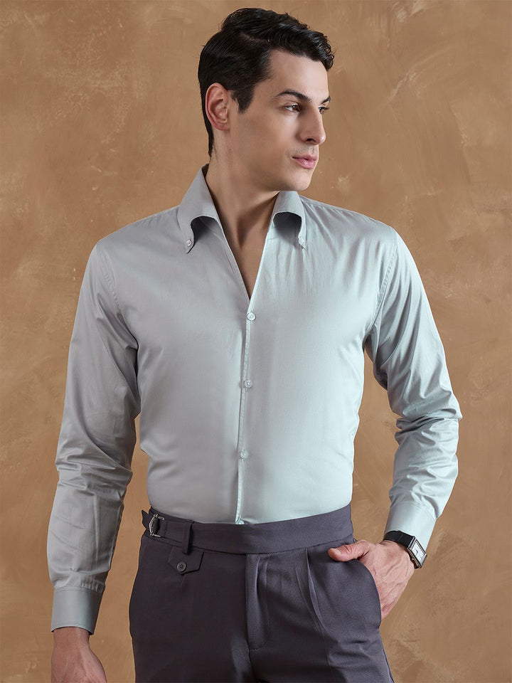 DENNISON Cooper Collar Solid Formal Shirt