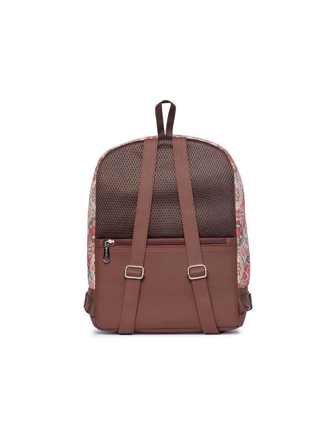 ZOUK Ethnic Printed Fabric Dome Backpack