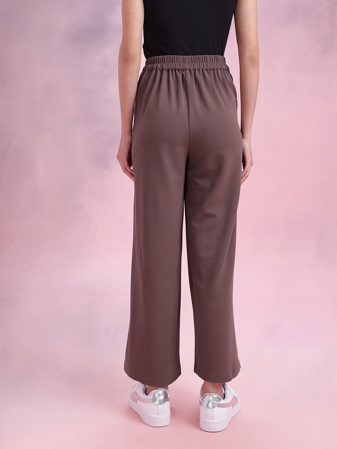 DressBerry Women Flared Pleated Trousers