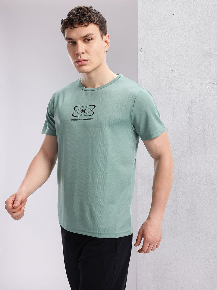 HRX by Hrithik Roshan Men Typography Printed Rapid-Dry Running T-shirt