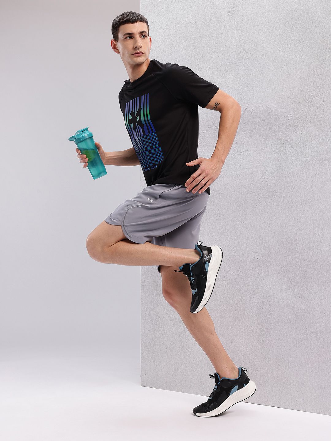 HRX by Hrithik Roshan Men Brand Logo Printed Rapid-Dry Running T-shirt