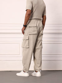 Mr Bowerbird Men Oversized Fit Pleated Cargos