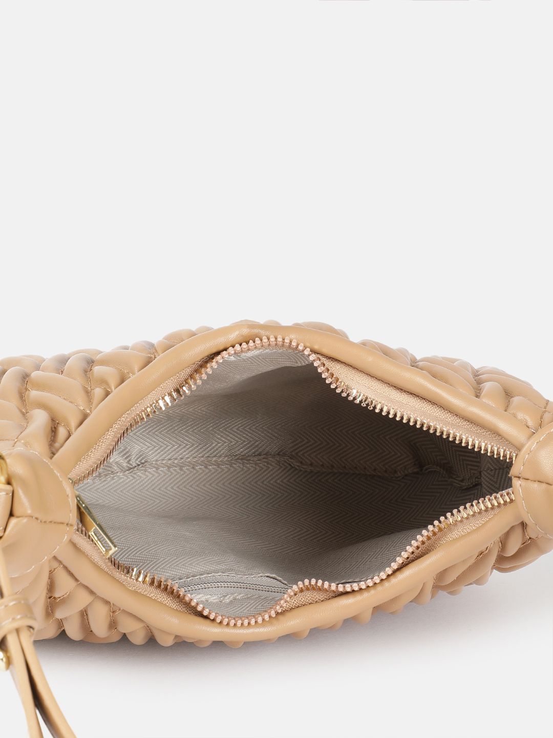 DressBerry Structured Quilted Hobo Bag