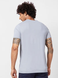 SPYKAR Typography Printed Slim Fit Cotton Casual T-Shirt