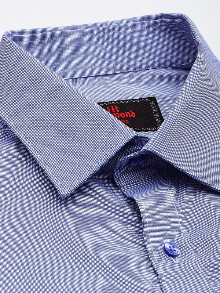 Raymond Slim Fit Micro Checked Pure Cotton Formal Shirt