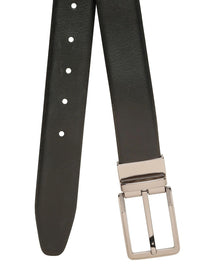 Teakwood Leathers Men Textured Leather Reversible Formal Belt
