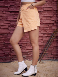 Athena Women Mid Rise Denim Skorts
