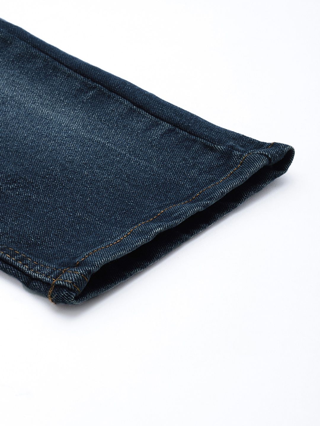 The Indian Garage Co Men Carrot Fit Low Distress Light Fade Jeans