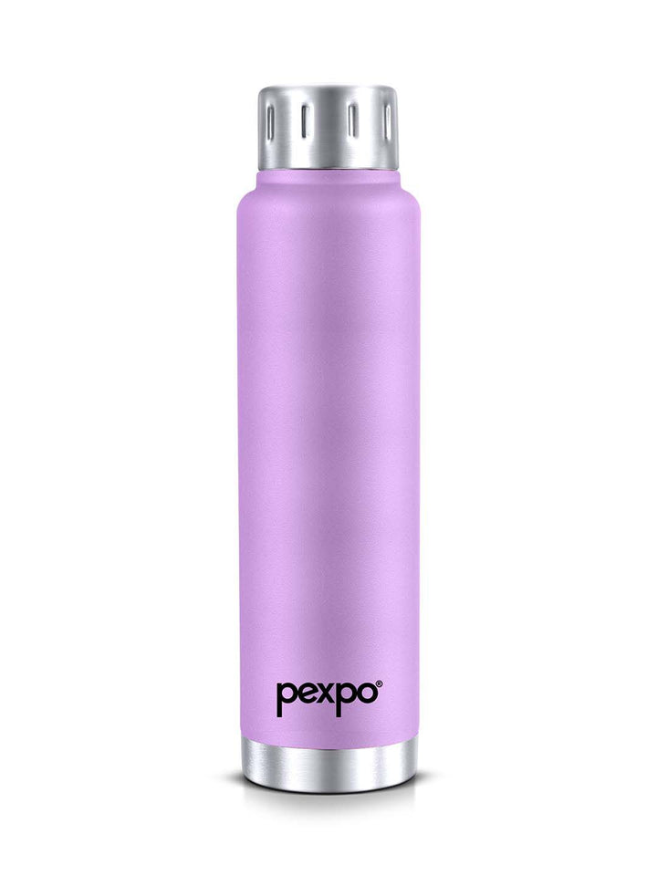 Pexpo Purple CAMEO Thermosteel Hot and Cold Upto 10 hrs Insulated Water Bottle 500ml