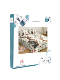 Myntra Elegant Homes Cream-Coloured 400 TC King Bedsheet with 2 Pillow Covers
