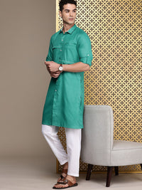 House of Pataudi Men Jashn Pathani Kurta With Trousers